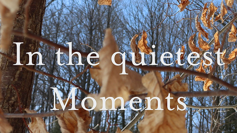 In the quietest moments